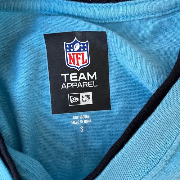 CLEARANCE! NFL New Era Men's Size Small Embroidered Crewneck Tee Blue T-Shirt - Picture 2 of 3